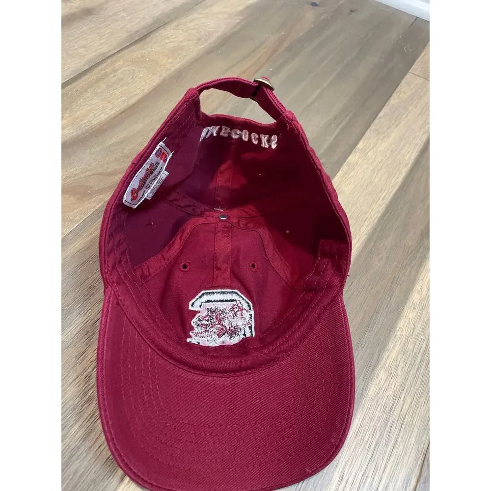 Captivating Headgear Gamecocks OSFM Garnet Cotton Strapback Hat